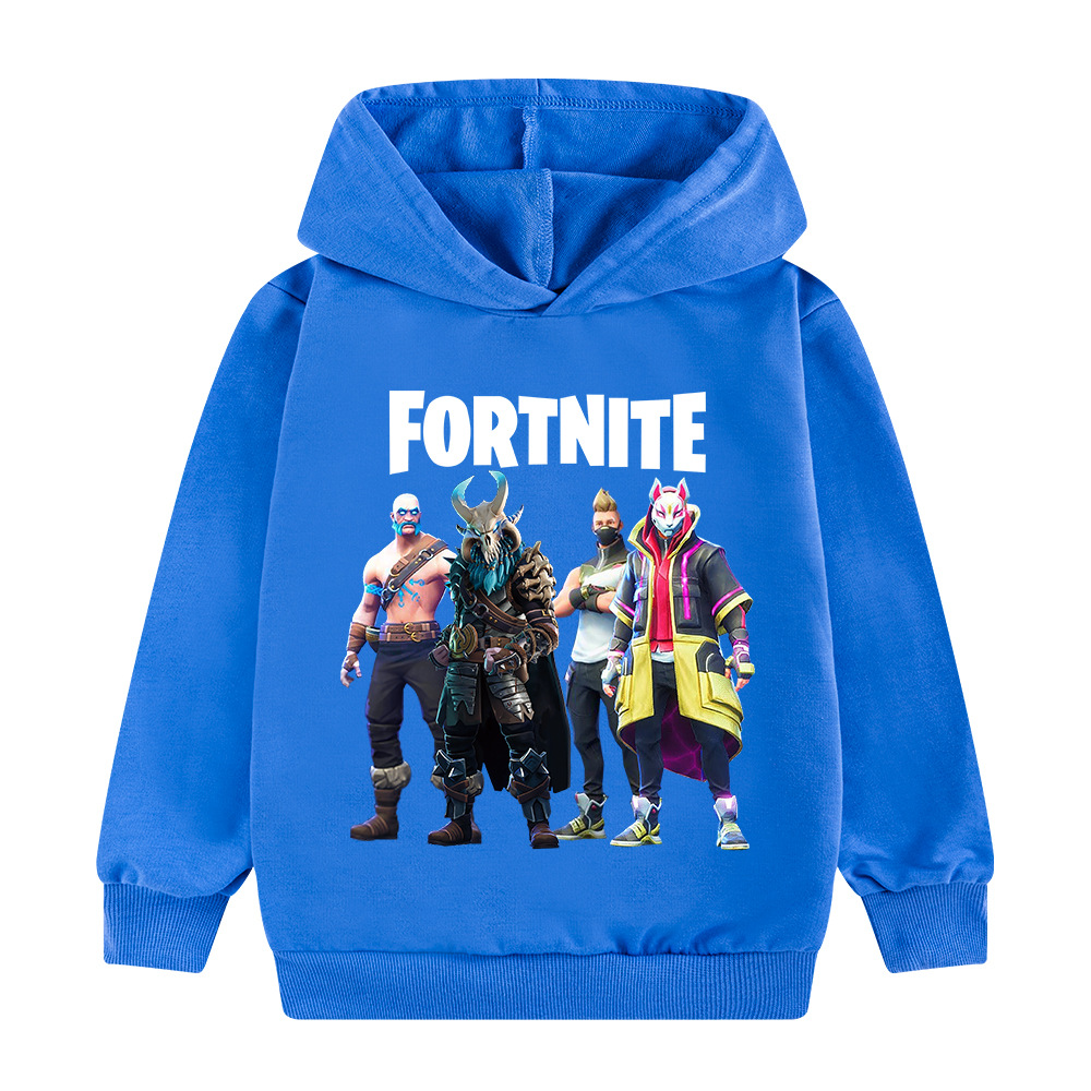 Kids Boys Fortnite Long Sleeve Hoodie Hooded Sweatshirt Pullover Jumper Tops UK - Picture 13 of 15