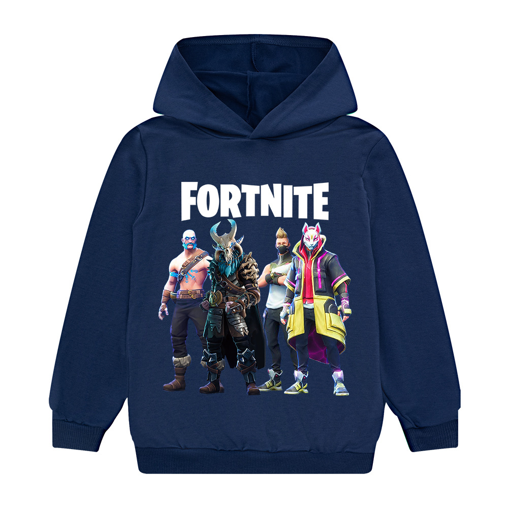 Kids Boys Fortnite Long Sleeve Hoodie Hooded Sweatshirt Pullover Jumper Tops UK