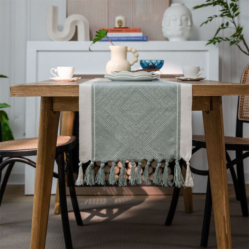 Rectangle Table Runner Tablecloth for Dining Room Kitchen Home Decor Modern Cafe - Picture 20 of 56