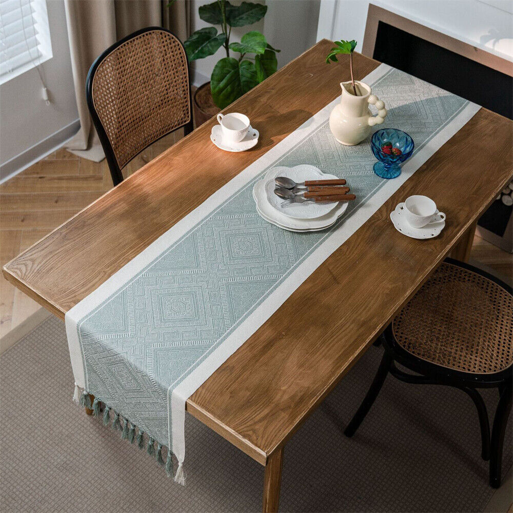 Rectangle Table Runner Tablecloth for Dining Room Kitchen Home Decor Modern Cafe - Picture 21 of 56