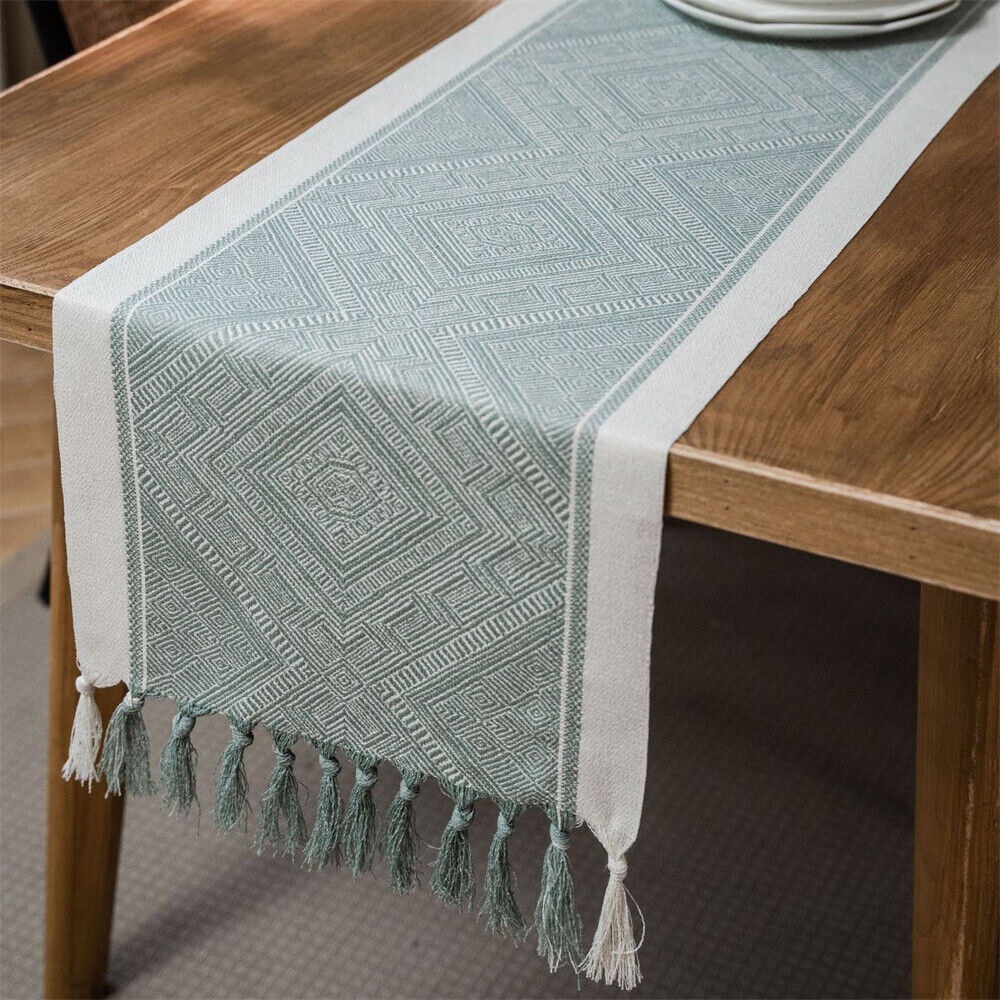 Rectangle Table Runner Tablecloth for Dining Room Kitchen Home Decor Modern Cafe - Picture 22 of 56