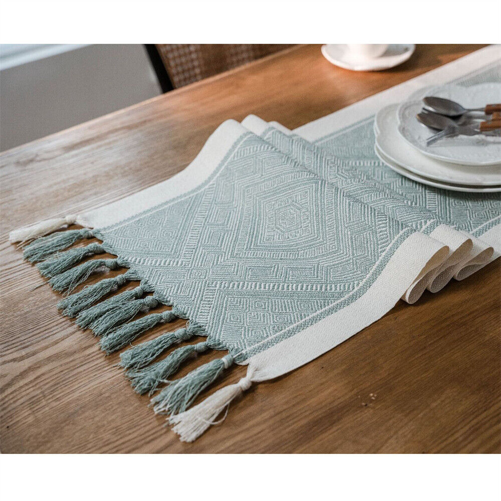 Rectangle Table Runner Tablecloth for Dining Room Kitchen Home Decor Modern Cafe - Picture 23 of 56