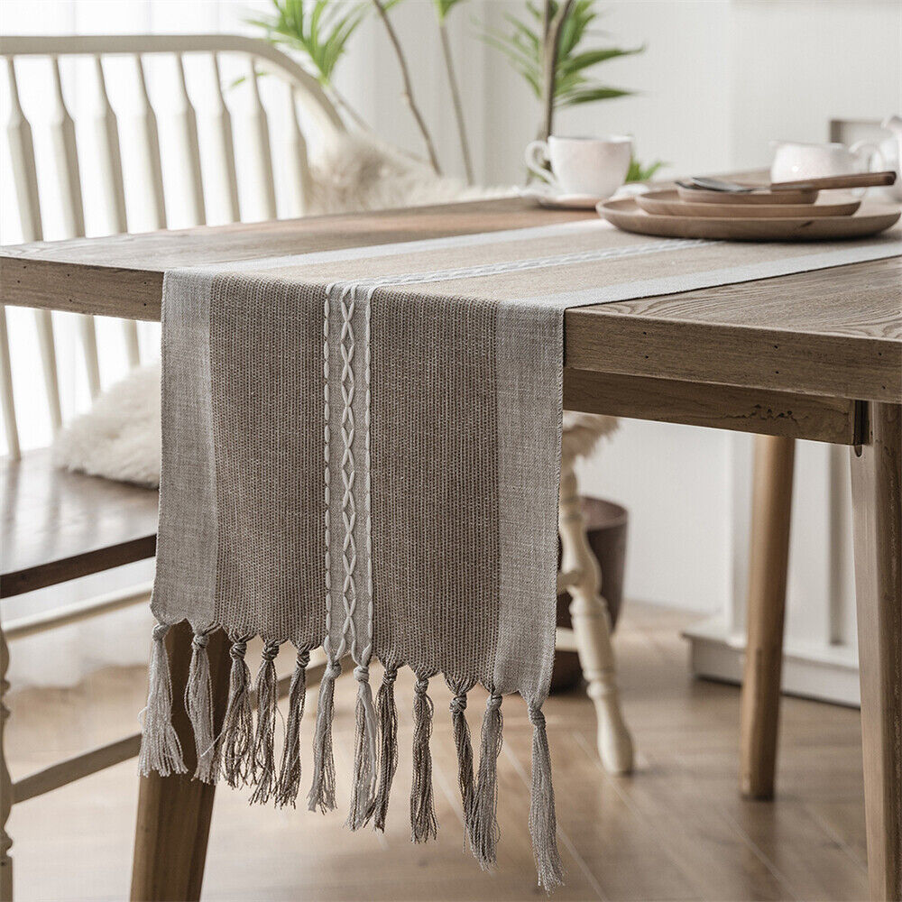 Rectangle Table Runner Tablecloth for Dining Room Kitchen Home Decor Modern Cafe - Picture 29 of 56