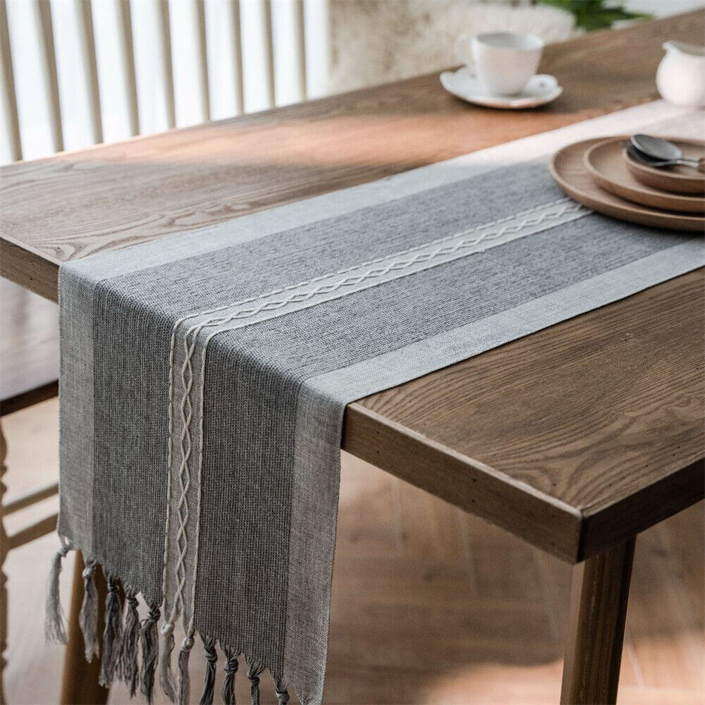 Rectangle Table Runner Tablecloth for Dining Room Kitchen Home Decor Modern Cafe - Picture 31 of 56