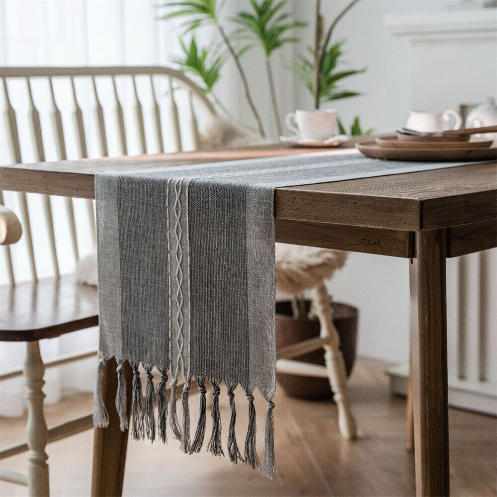 Rectangle Table Runner Tablecloth for Dining Room Kitchen Home Decor Modern Cafe - Picture 33 of 56