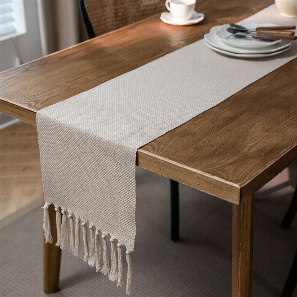 Rectangle Table Runner Tablecloth for Dining Room Kitchen Home Decor Modern Cafe - Picture 49 of 56