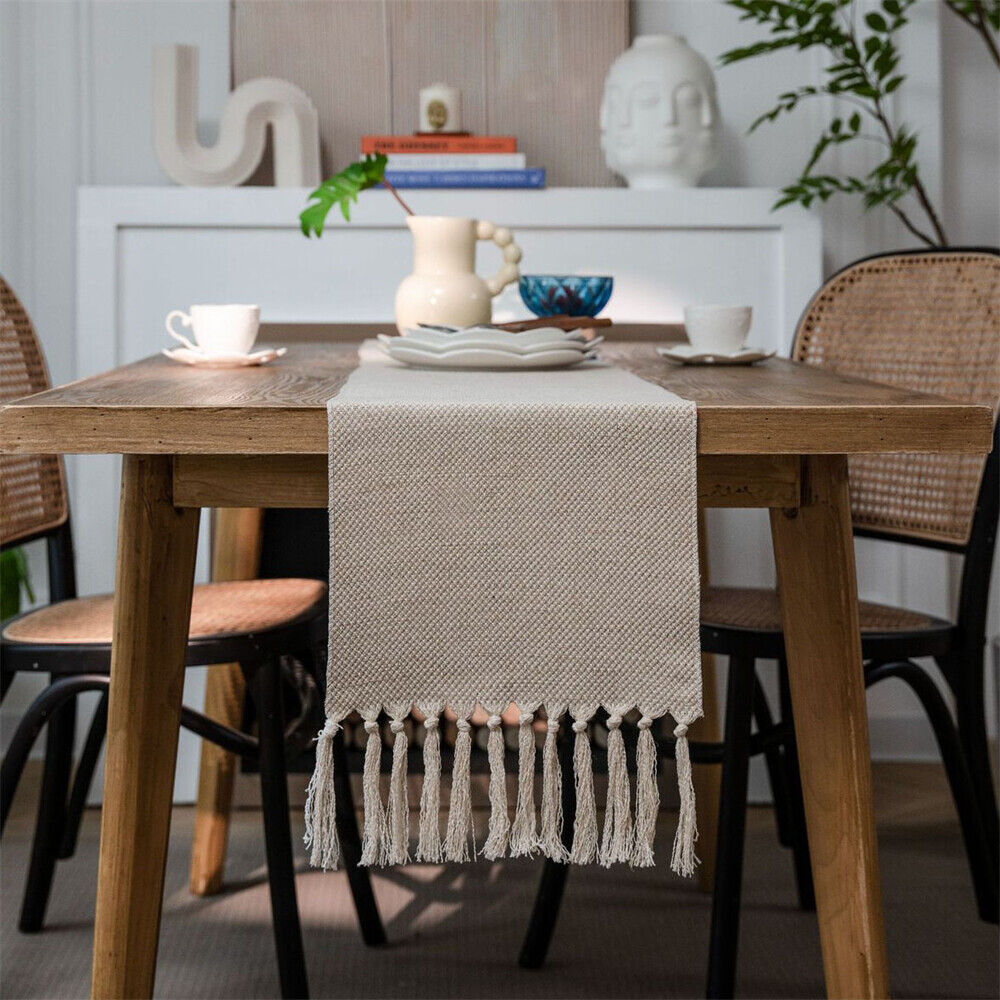 Rectangle Table Runner Tablecloth for Dining Room Kitchen Home Decor Modern Cafe - Picture 51 of 56