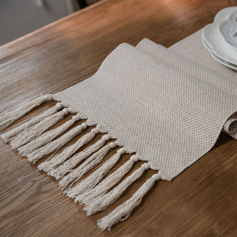 Rectangle Table Runner Tablecloth for Dining Room Kitchen Home Decor Modern Cafe - Picture 52 of 56