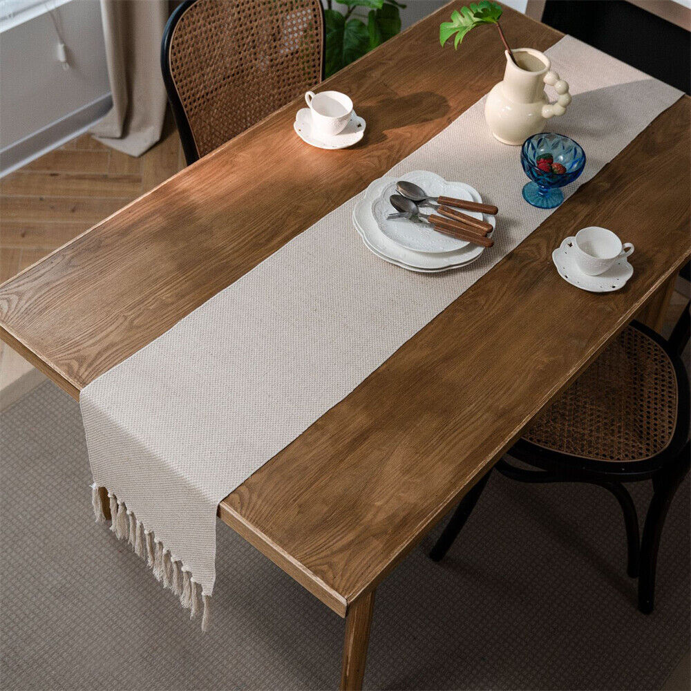Rectangle Table Runner Tablecloth for Dining Room Kitchen Home Decor Modern Cafe - Picture 56 of 56
