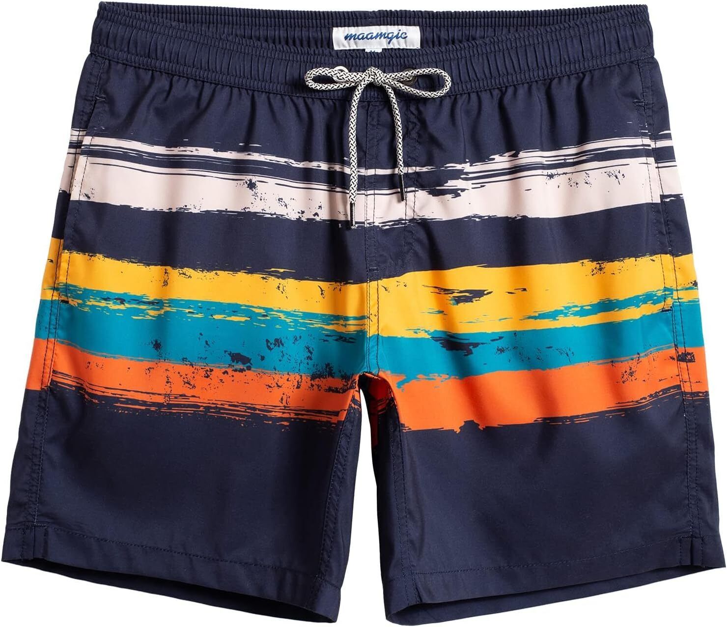Men's Quick Dry Swim Trunks 7 Inch, Mesh Lining Funny Swim Shorts Bathing Suit - Picture 21 of 62