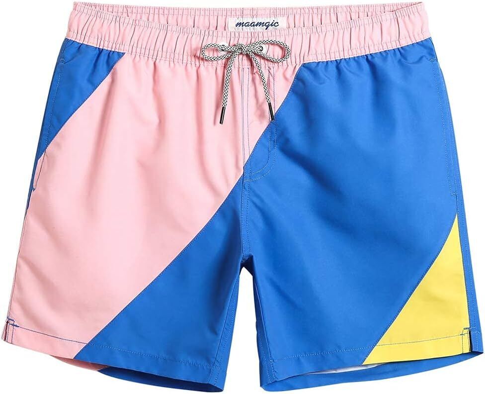 Men's Quick Dry Swim Trunks 7 Inch, Mesh Lining Funny Swim Shorts Bathing Suit - Picture 27 of 62
