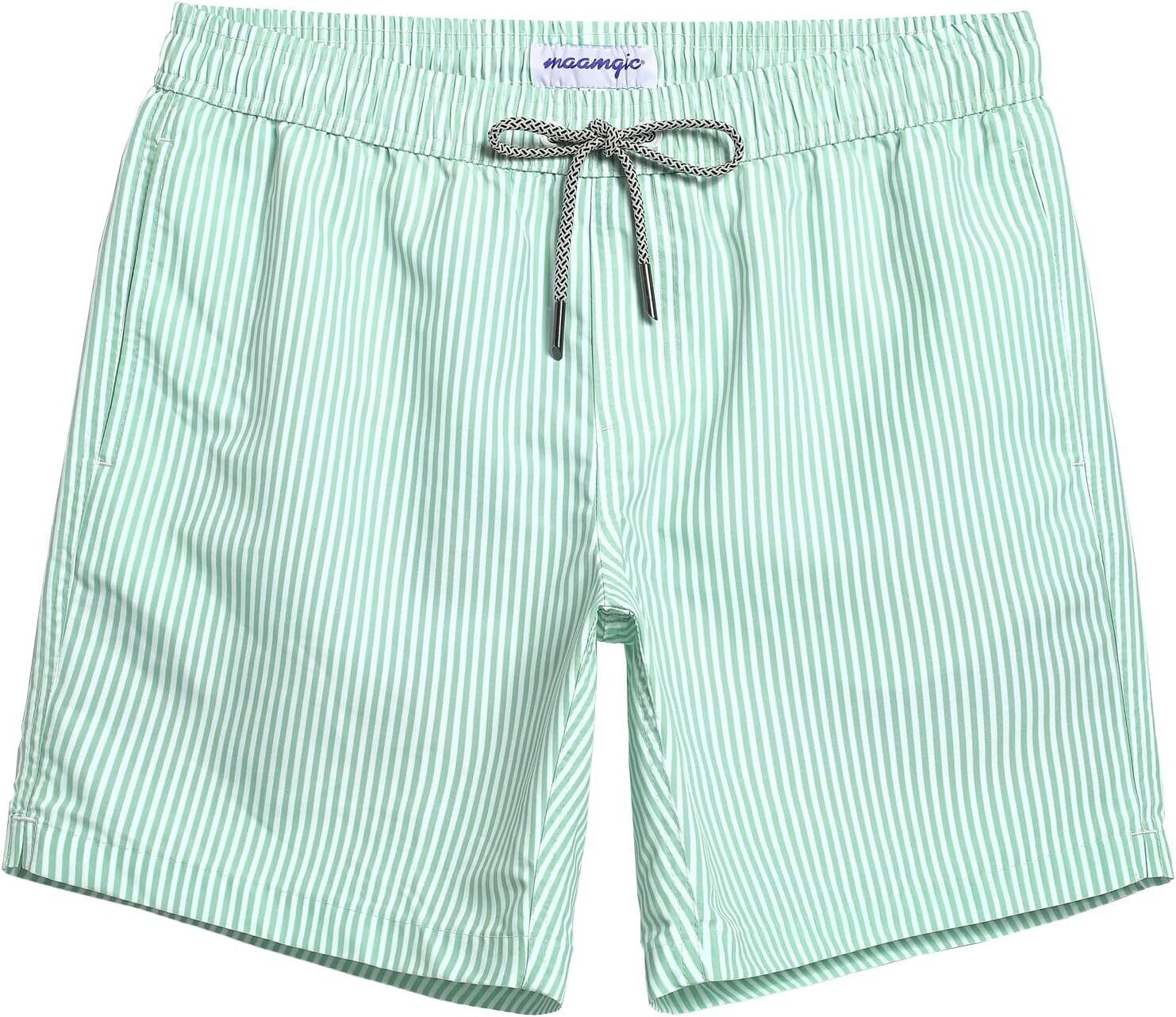 Men's Quick Dry Swim Trunks 7 Inch, Mesh Lining Funny Swim Shorts Bathing Suit - Picture 30 of 62
