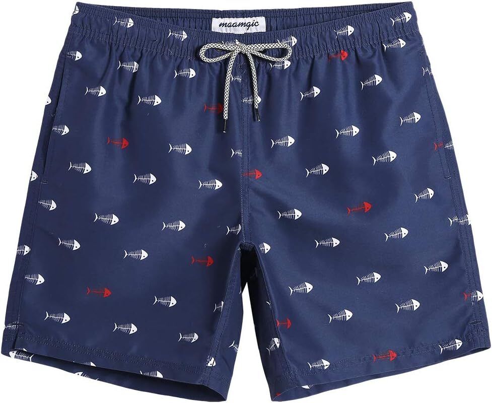 Men's Quick Dry Swim Trunks 7 Inch, Mesh Lining Funny Swim Shorts Bathing Suit - Picture 33 of 62