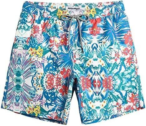 Men's Quick Dry Swim Trunks 7 Inch, Mesh Lining Funny Swim Shorts Bathing Suit - Picture 34 of 62