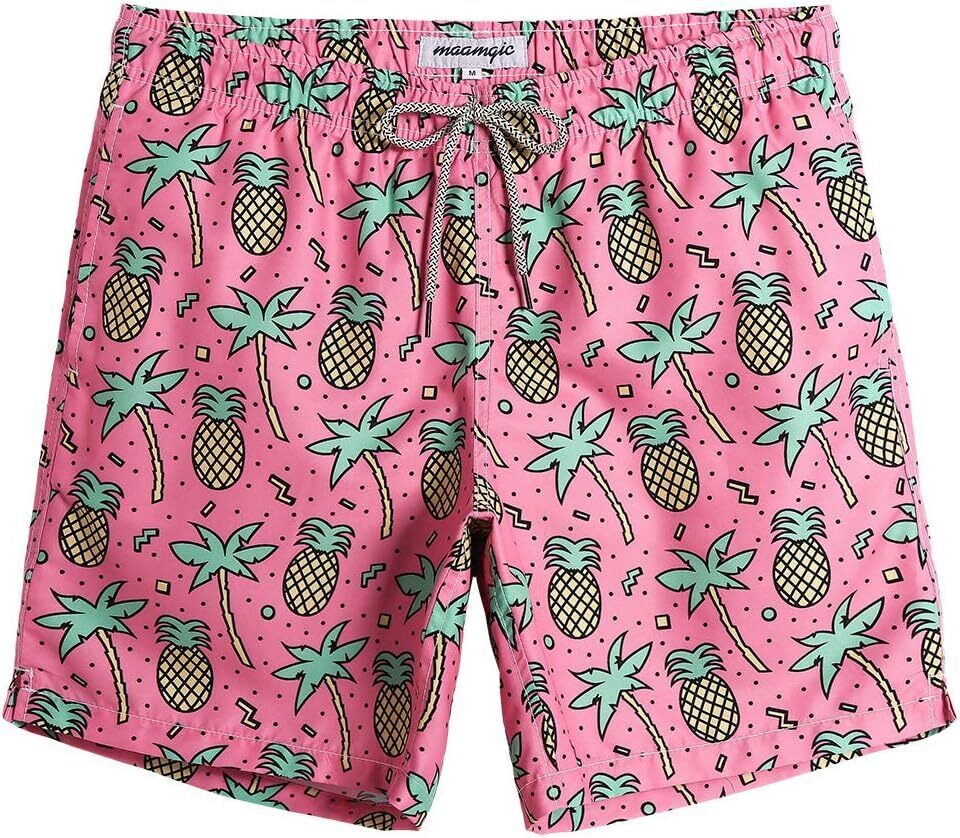Men's Quick Dry Swim Trunks 7 Inch, Mesh Lining Funny Swim Shorts Bathing Suit - Picture 35 of 62