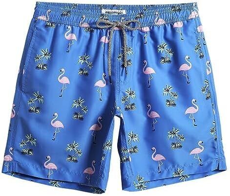 Men's Quick Dry Swim Trunks 7 Inch, Mesh Lining Funny Swim Shorts Bathing Suit - Picture 36 of 62