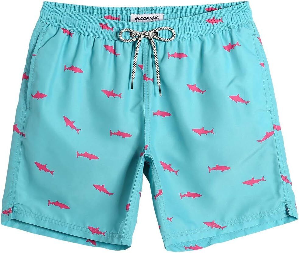 Men's Quick Dry Swim Trunks 7 Inch, Mesh Lining Funny Swim Shorts Bathing Suit - Picture 37 of 62