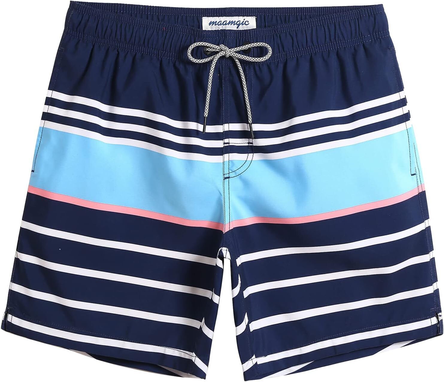 Men's Quick Dry Swim Trunks 7 Inch, Mesh Lining Funny Swim Shorts Bathing Suit - Picture 47 of 62