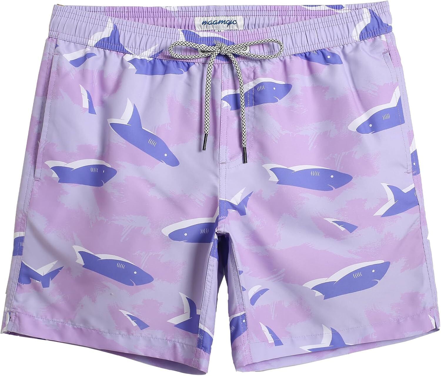 Men's Quick Dry Swim Trunks 7 Inch, Mesh Lining Funny Swim Shorts Bathing Suit - Picture 49 of 62