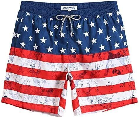 Men's Quick Dry Swim Trunks 7 Inch, Mesh Lining Funny Swim Shorts Bathing Suit - Picture 51 of 62