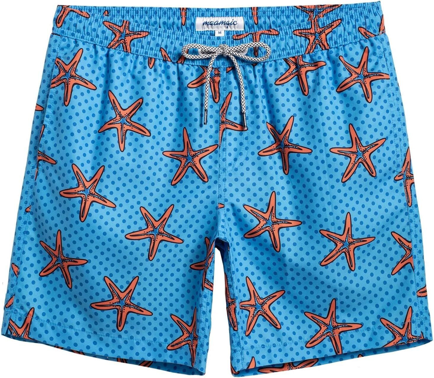 Men's Quick Dry Swim Trunks 7 Inch, Mesh Lining Funny Swim Shorts Bathing Suit - Picture 57 of 62