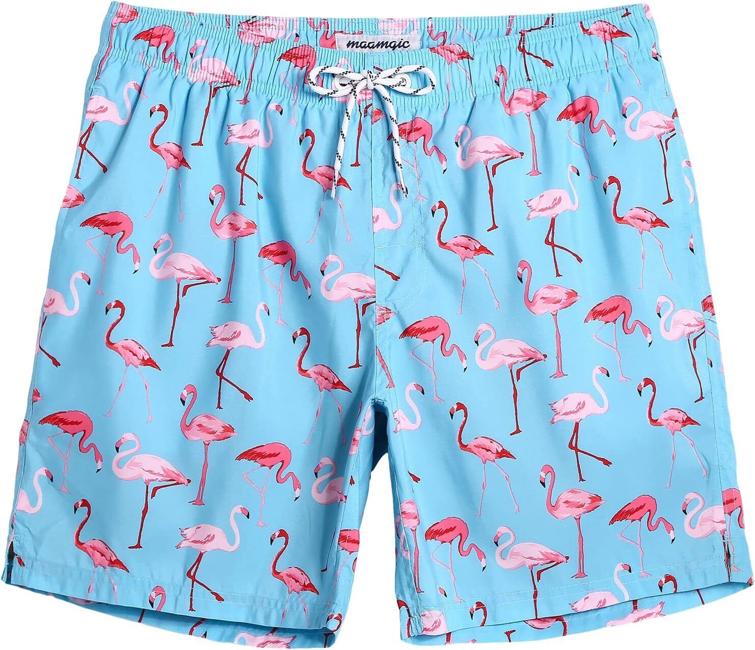 Men's Quick Dry Swim Trunks 7 Inch, Mesh Lining Funny Swim Shorts Bathing Suit - Picture 60 of 62