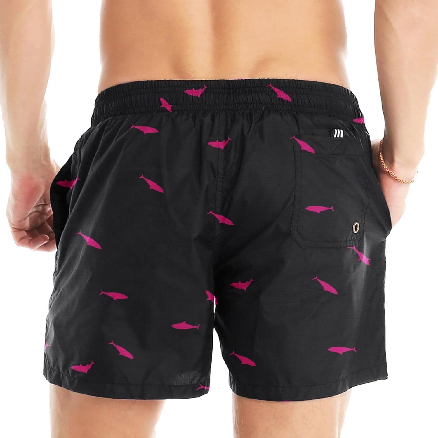 Men's Quick-Dry Swim Trunks with Mesh Lining, Funny Swim Shorts Bathing Suit - Picture 88 of 123