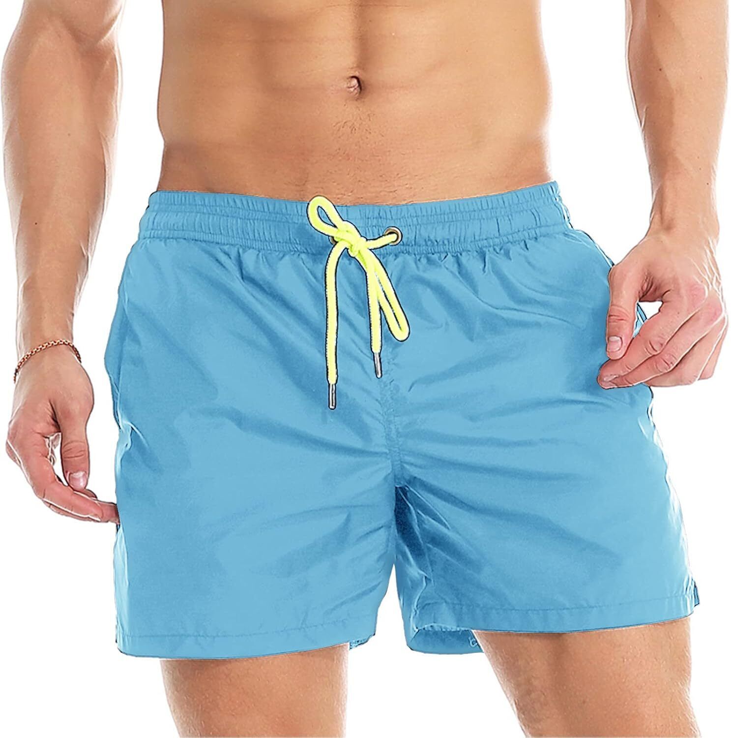 Men's Quick-Dry Swim Trunks with Mesh Lining, Funny Swim Shorts Bathing Suit - Picture 91 of 123