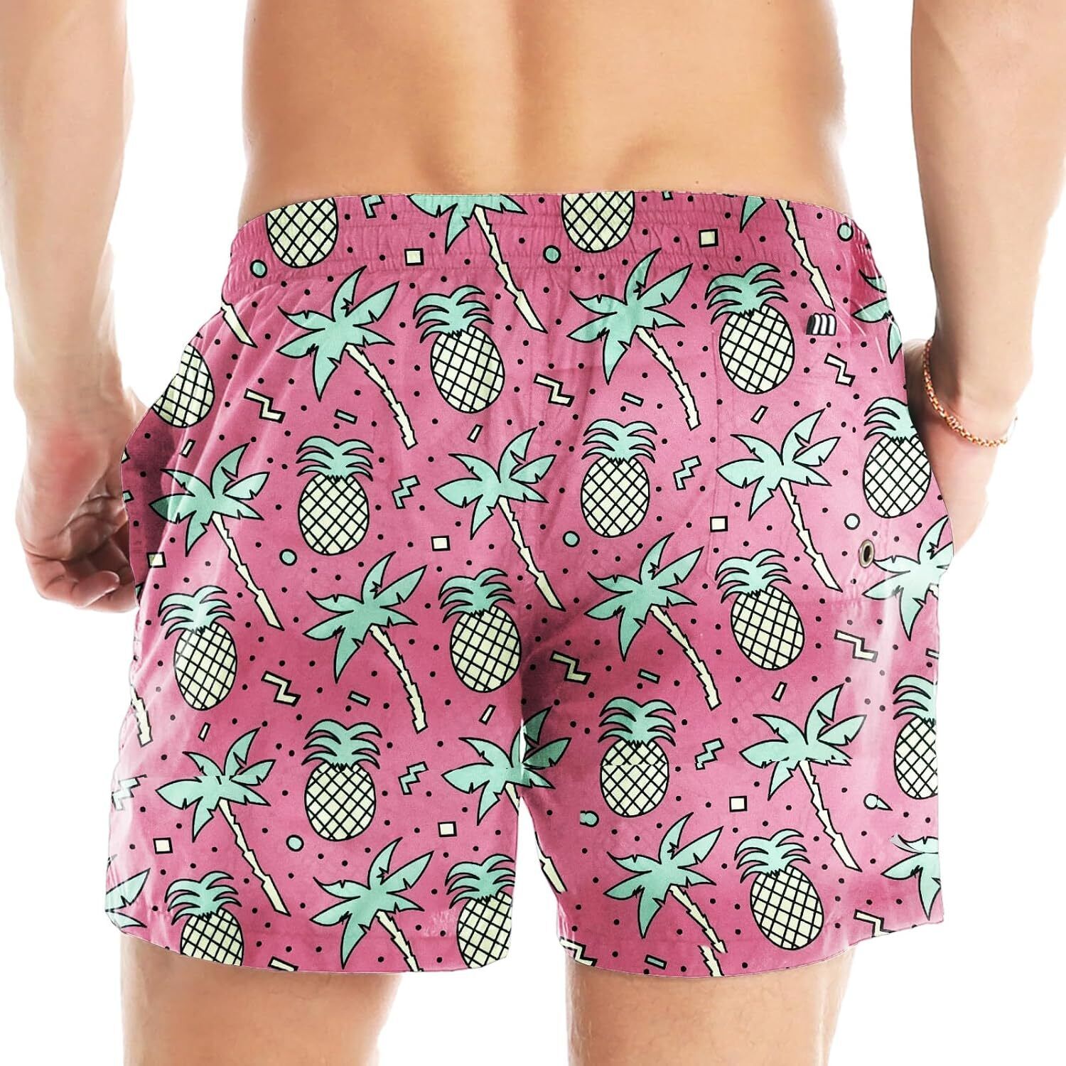 Men's Quick-Dry Swim Trunks with Mesh Lining, Funny Swim Shorts Bathing Suit - Picture 108 of 123