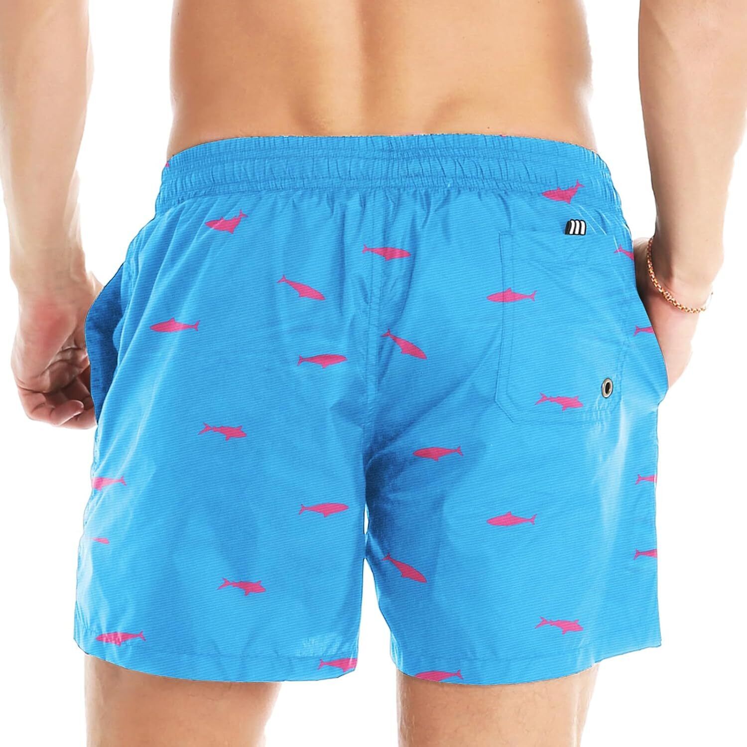 Men's Quick-Dry Swim Trunks with Mesh Lining, Funny Swim Shorts Bathing Suit - Picture 112 of 123