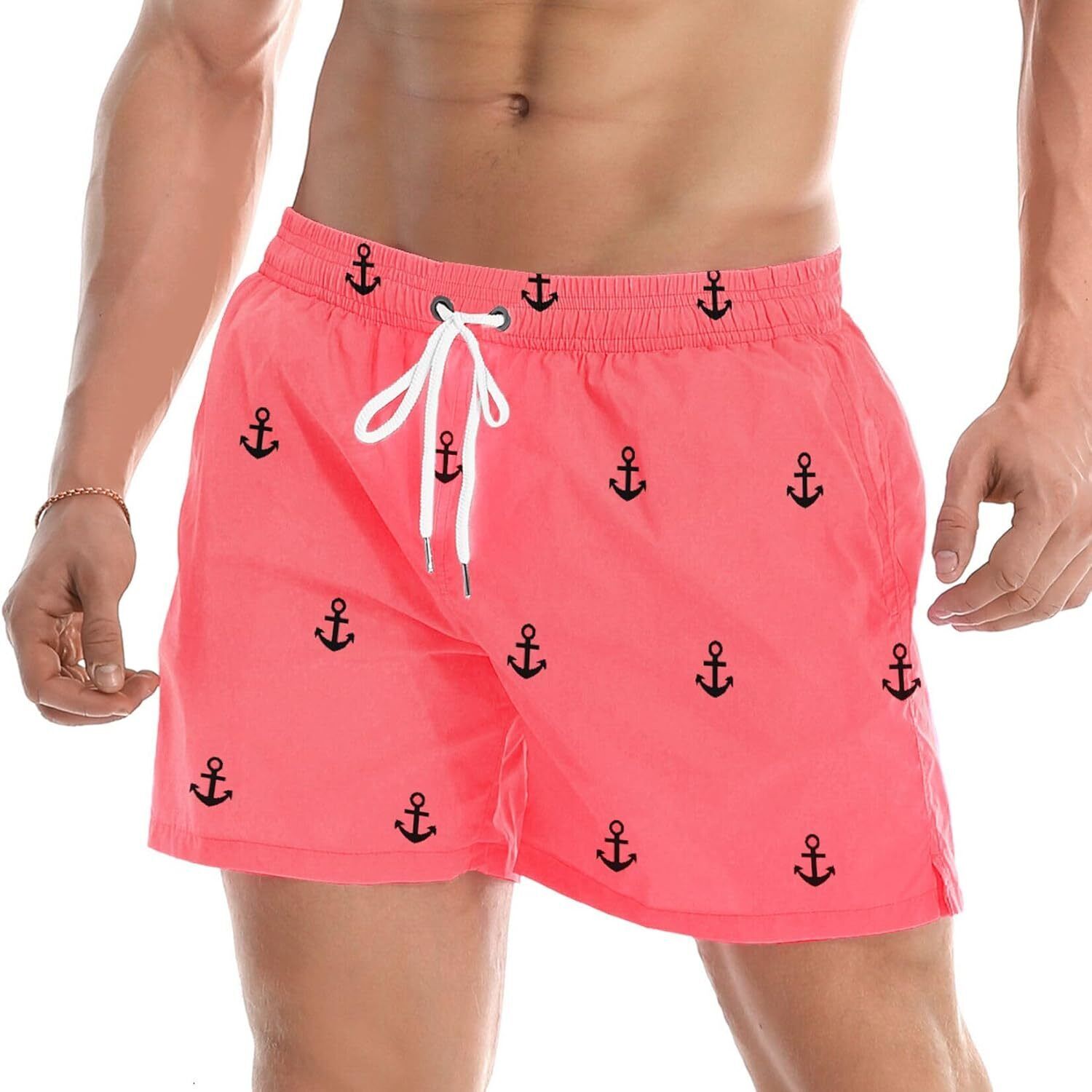 Men's Quick-Dry Swim Trunks with Mesh Lining, Funny Swim Shorts Bathing Suit - Picture 120 of 123