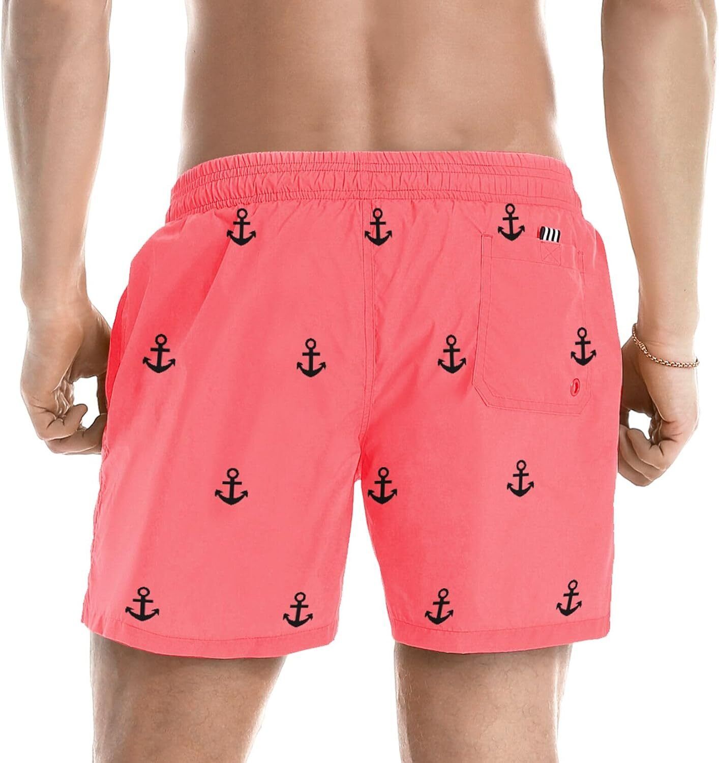 Men's Quick-Dry Swim Trunks with Mesh Lining, Funny Swim Shorts Bathing Suit - Picture 121 of 123