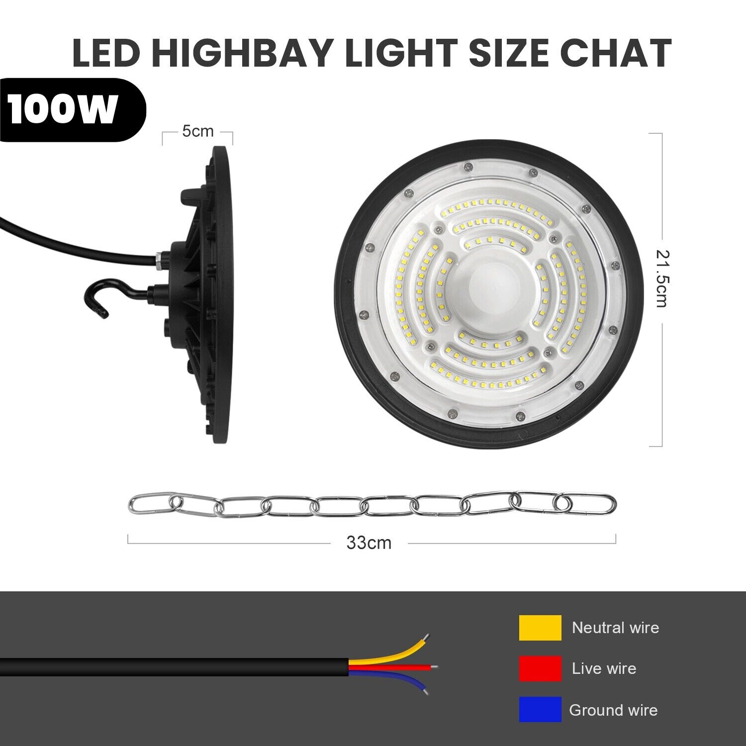 UFO LED iluminación de nave lámpara industrial foco de nave lámpara de nave High bay - Imagen 26 de 36