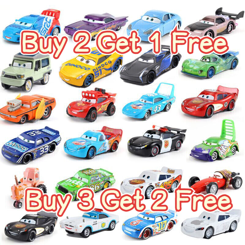 Disney Pixar Cars 3 2 Lightning McQueen Jackson Storm Ramirez Mater Huston