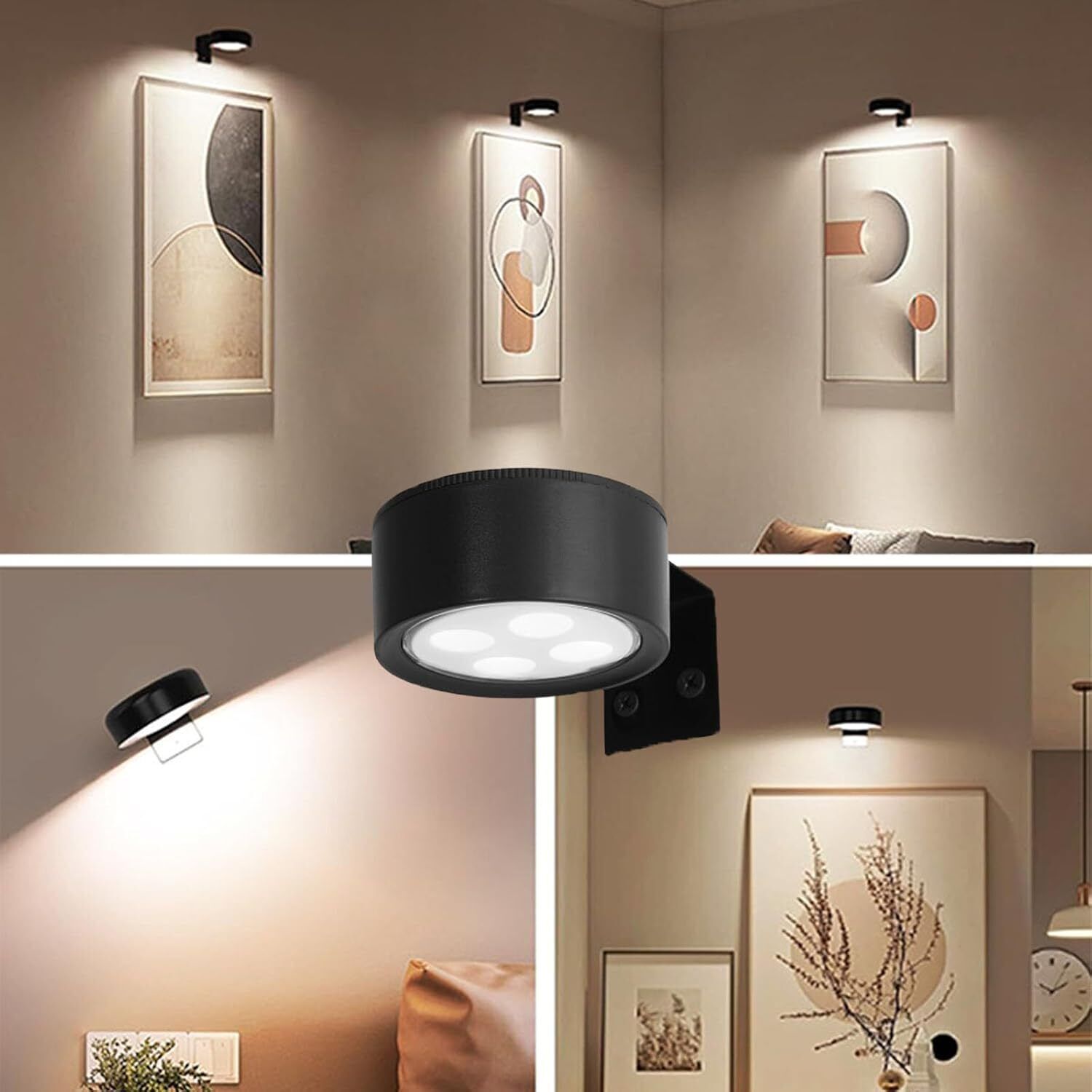Chiclify Picture Lights Topveden for Pictures on Wall No Drill Magnetic Decor - Picture 21 of 64