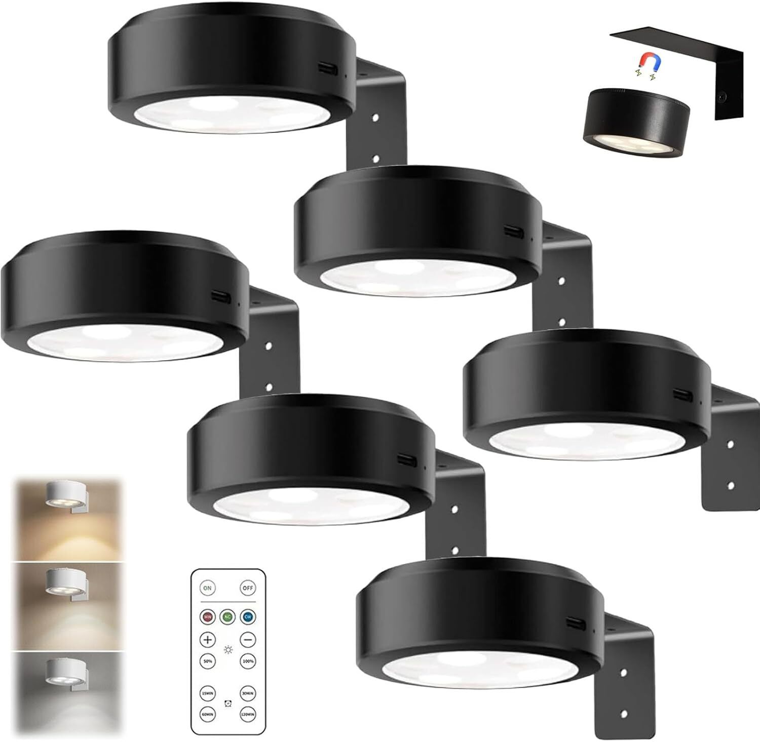Chiclify Picture Lights Topveden for Pictures on Wall No Drill Magnetic Decor - Picture 38 of 64