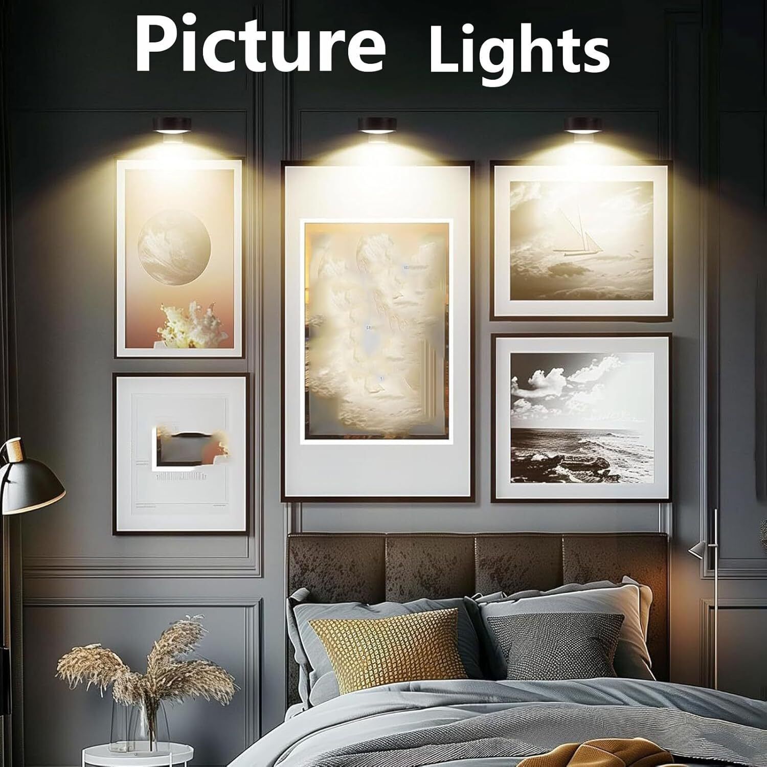 Chiclify Picture Lights Topveden for Pictures on Wall No Drill Magnetic Decor - Picture 61 of 64