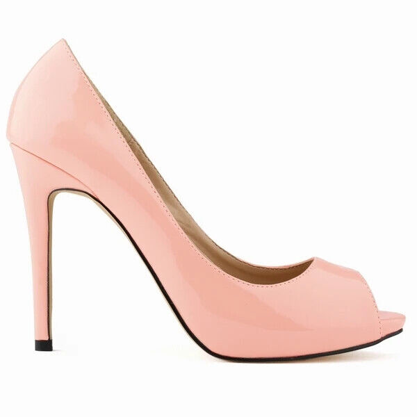 Women Sexy Pumps Peep Toe Stilettos Summer Sandals 11cm High Heels Party Shoes - Picture 29 of 34