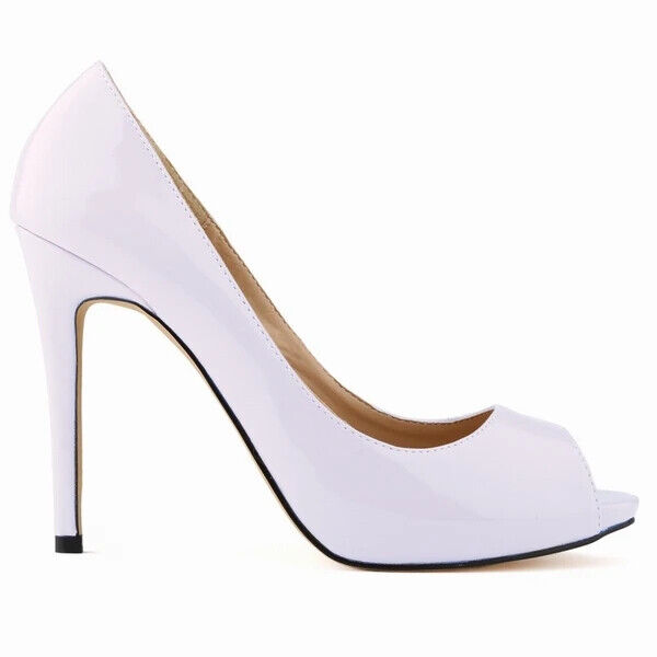 Women Sexy Pumps Peep Toe Stilettos Summer Sandals 11cm High Heels Party Shoes - Picture 31 of 34