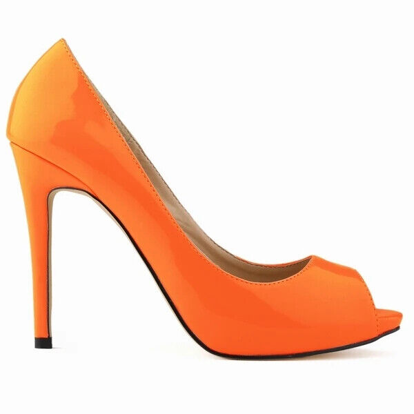 Women Sexy Pumps Peep Toe Stilettos Summer Sandals 11cm High Heels Party Shoes - Picture 25 of 34