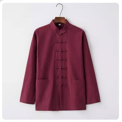 Traditioneller chinesischer Kung Fu Tai Chi Mantel Tang Anzug Uniform Jacke Kleidung für Männer - Bild 16 von 23