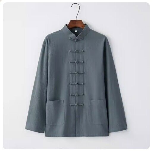 Traditioneller chinesischer Kung Fu Tai Chi Mantel Tang Anzug Uniform Jacke Kleidung für Männer - Bild 17 von 23
