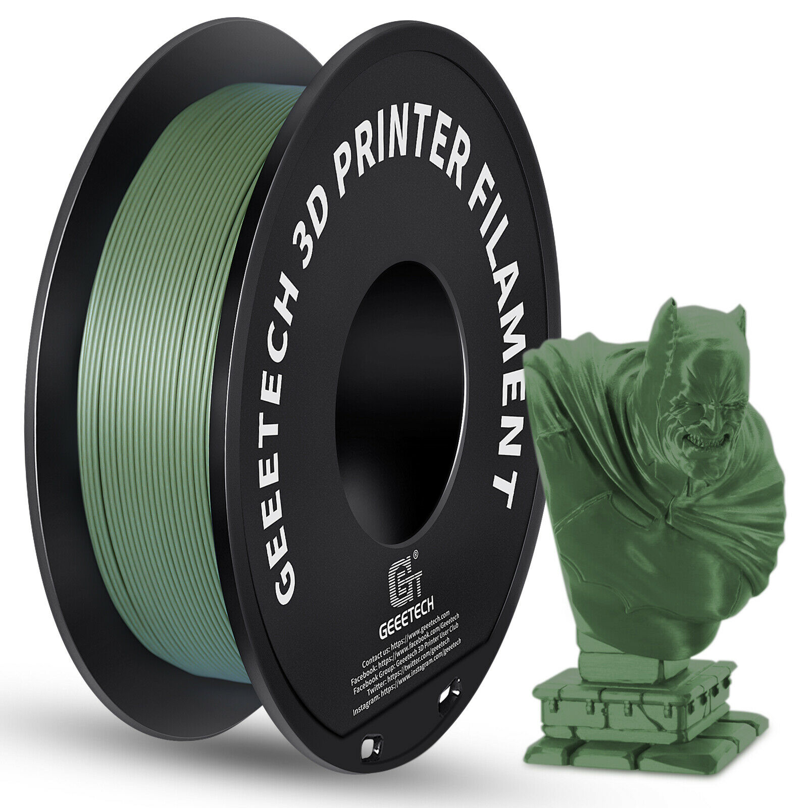 Geeetech 1kg 1.75mm PLA ABS PETG TPU 3D Filament Silk PLA für 3D Drucker - Afbeelding 12 van 44
