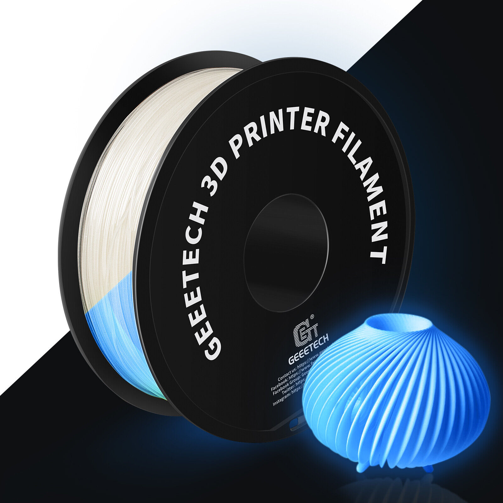 Geeetech 1kg 1.75mm PLA ABS PETG TPU 3D Filament Silk PLA für 3D Drucker - Afbeelding 30 van 44
