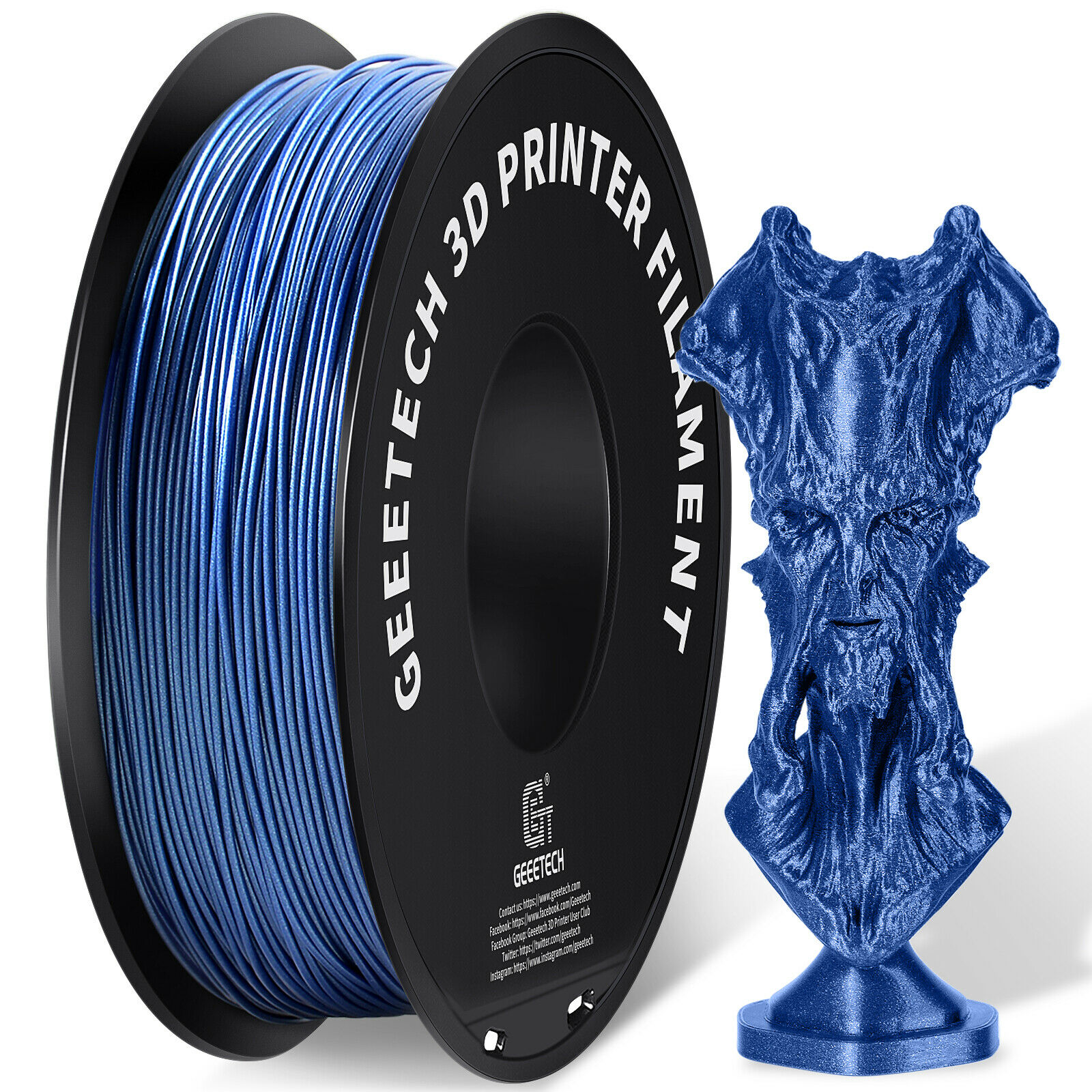 Geeetech 1kg 1.75mm PLA ABS PETG TPU 3D Filament Silk PLA für 3D Drucker - Afbeelding 37 van 44