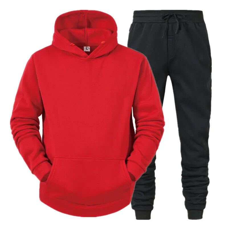 Men Sets Hoodie+Pants SweatSuit Men Sportswear Fleeced Set Tracksuit Men's Suits - Picture 28 of 32