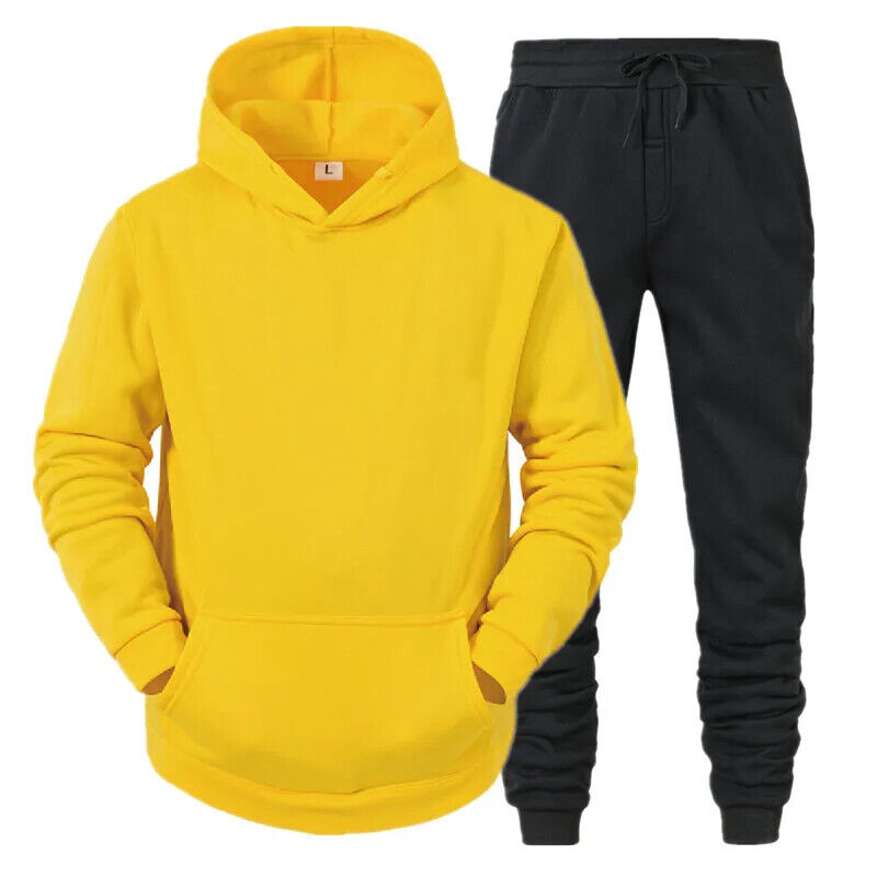 Men Sets Hoodie+Pants SweatSuit Men Sportswear Fleeced Set Tracksuit Men's Suits - Picture 32 of 32