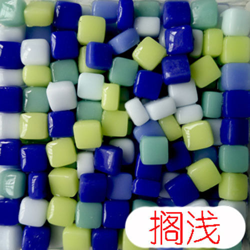 Hágalo usted mismo Azulejos de mosaico de vidrio vítreo artesanías de pared 100 g mezclas gotas ópticas herramienta 8 mm #JP - Imagen 45 de 57