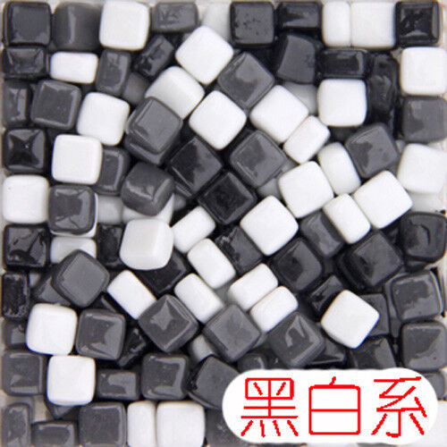 Hágalo usted mismo Azulejos de mosaico de vidrio vítreo artesanías de pared 100 g mezclas gotas ópticas herramienta 8 mm #JP - Imagen 53 de 57