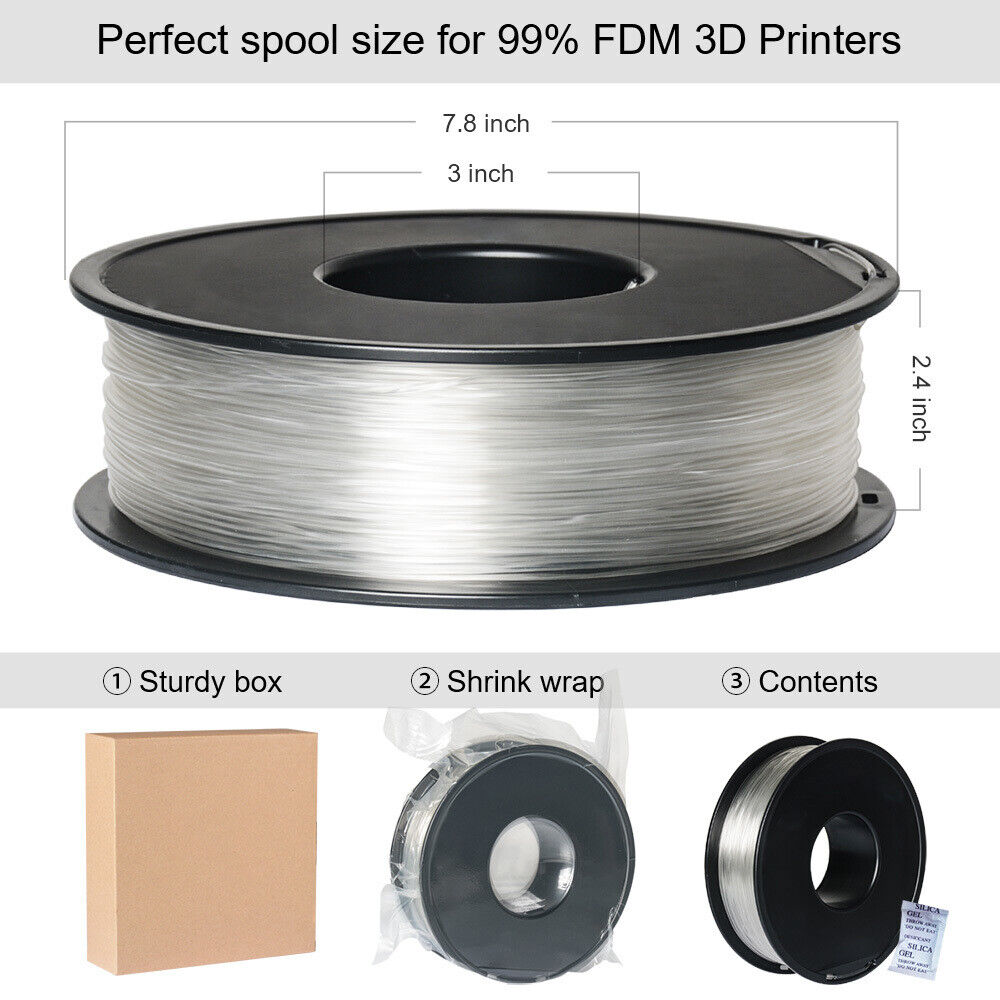 Geeetech 1KG PLA 3D Drucker Filament 1.75mm 10 Colors for 3d Printer - Bild 10 von 24